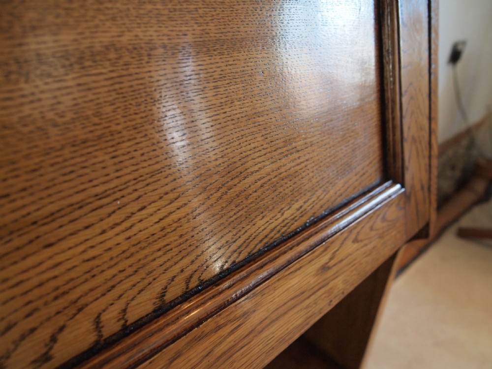 Bureau bookcase Arts and Crafts Oak c1900 View IV