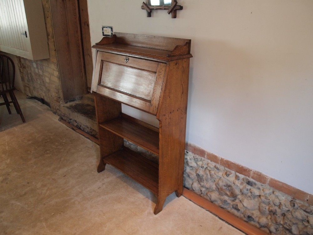 Bureau bookcase Arts and Crafts Oak c1900 View VIII