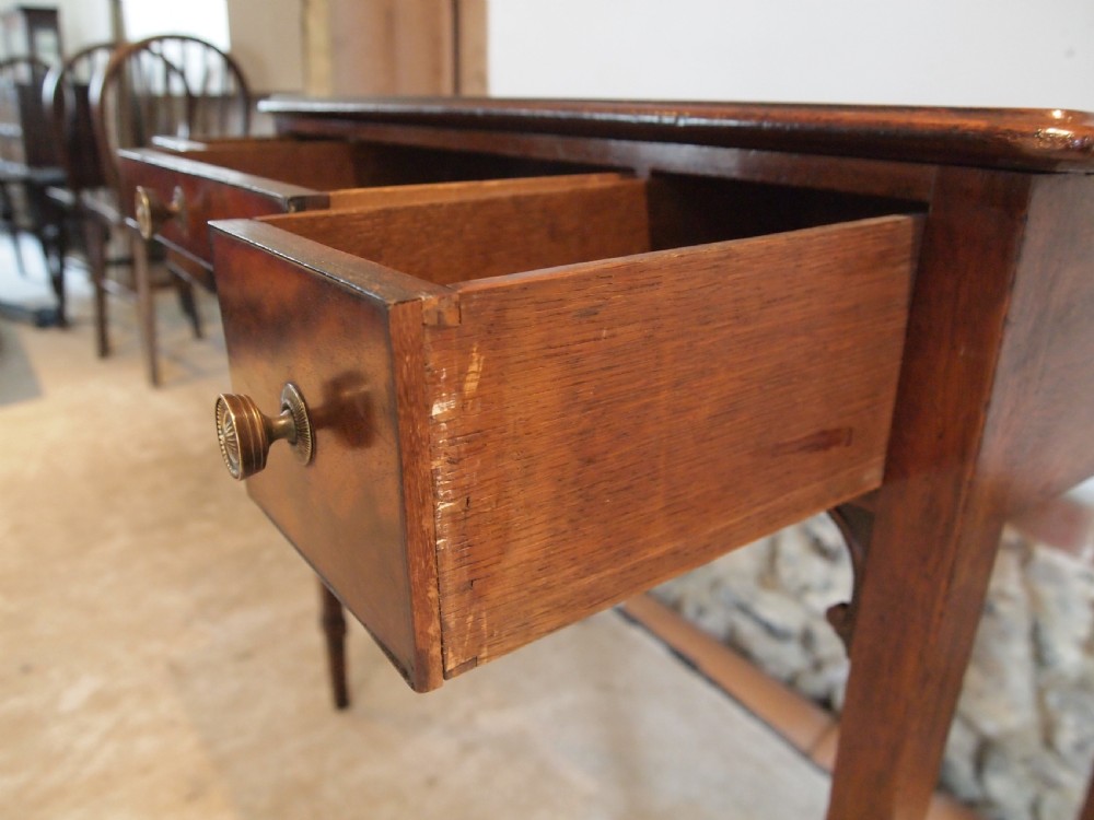 Table lowboy George III Mahogany hall lamp console c1790 View III