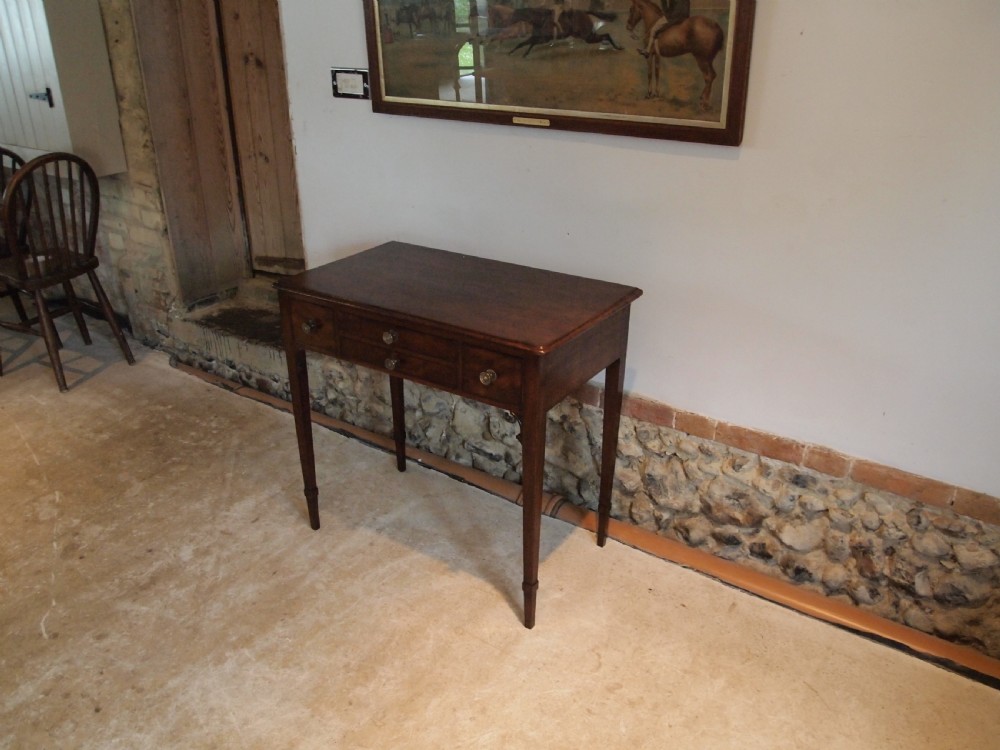 Table lowboy George III Mahogany hall lamp console c1790 View VII