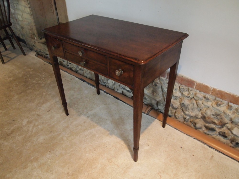 Table lowboy George III Mahogany hall lamp console c1790 View VIII