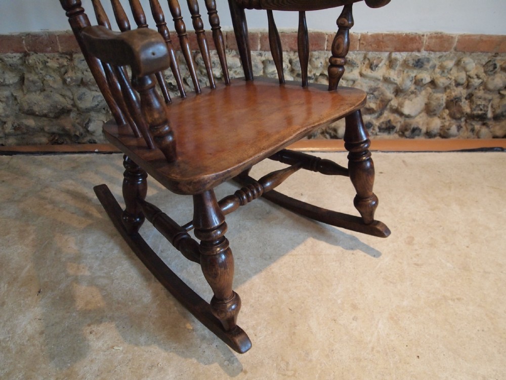 Chair rocking Chair Victorian Windsor by John Shadford Caistor Linc c1870 View II