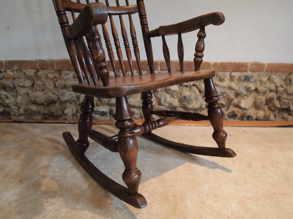 Chair rocking Chair Victorian Windsor by John Shadford Caistor Linc c1870 View III
