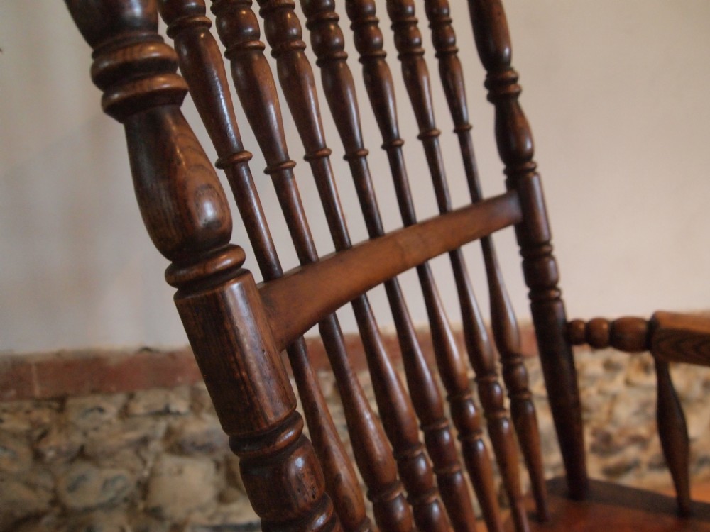 Chair rocking Chair Victorian Windsor by John Shadford Caistor Linc c1870 View V
