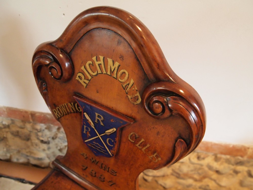 Chairs fine pair of William IV Mahogany Hall chairs c1830 View VIII