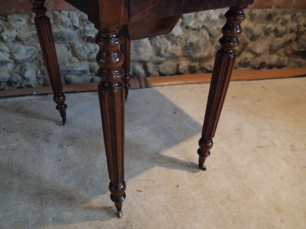 Table work lamp hall side console William IV Mahogany c1830 View VIII