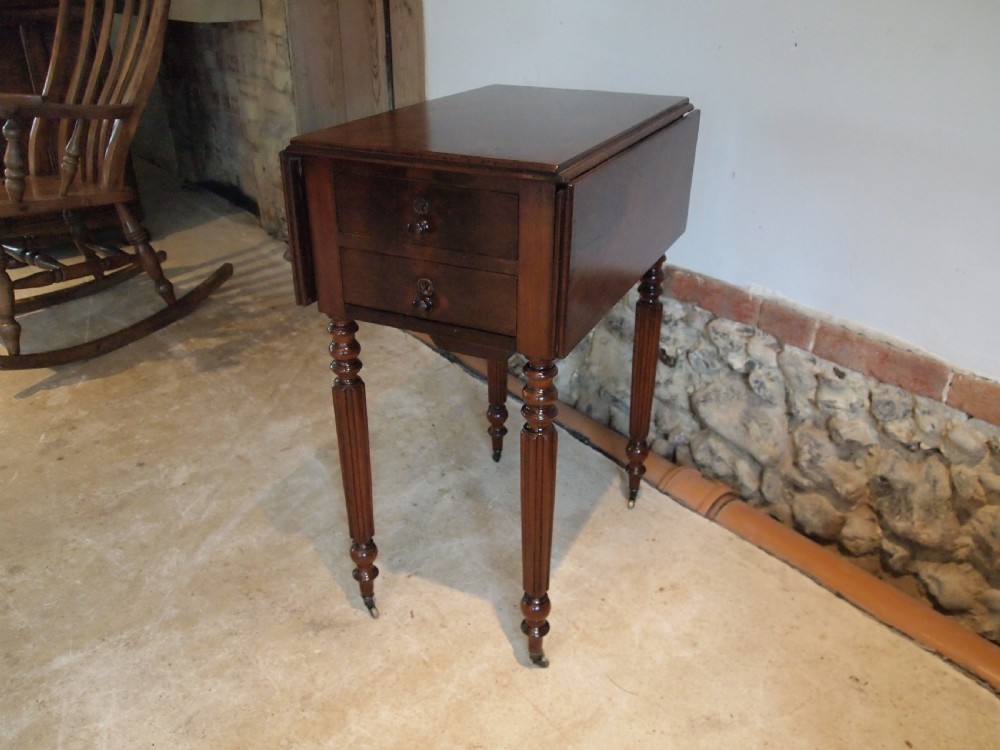 Table work lamp hall side console William IV Mahogany c1830 View IX