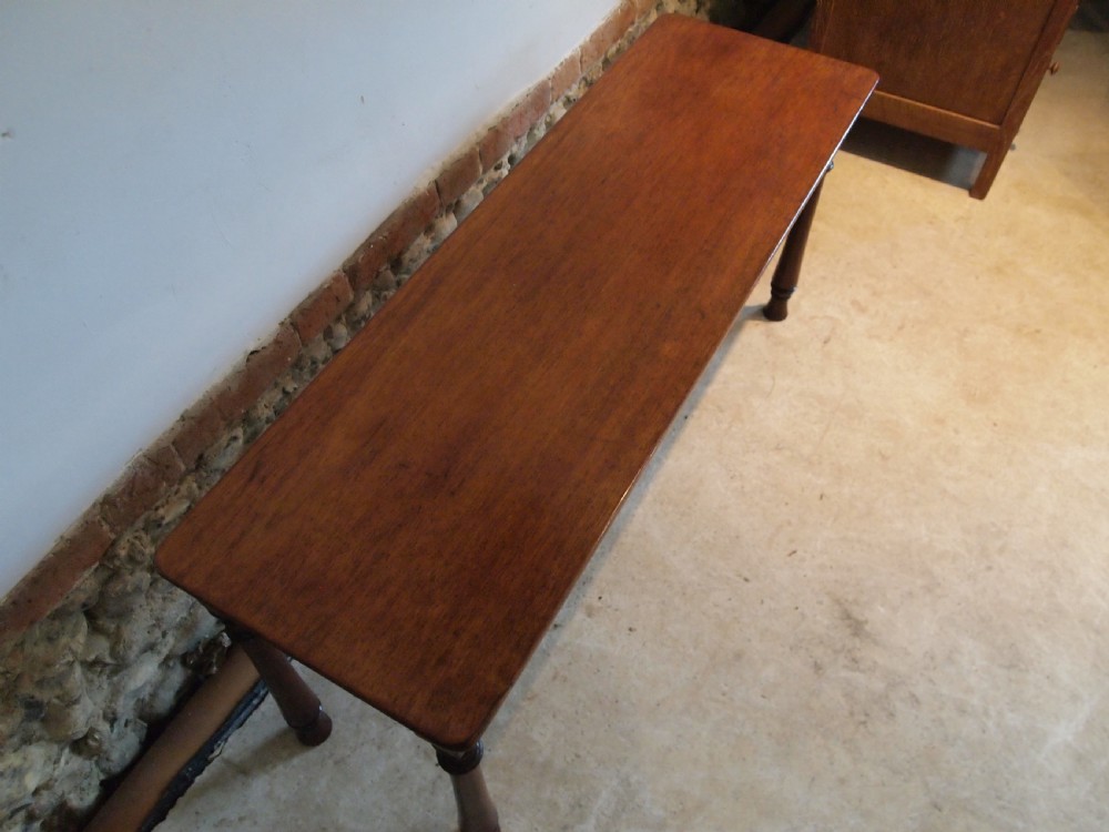 Settle bench window seat William IV Mahogany c1830 View IV