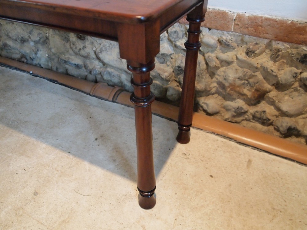 Settle bench window seat William IV Mahogany c1830 View V