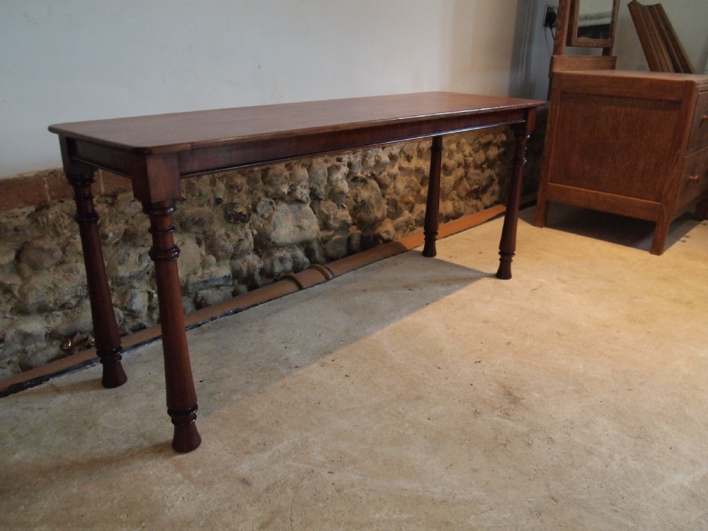 Settle bench window seat William IV Mahogany c1830 View VI