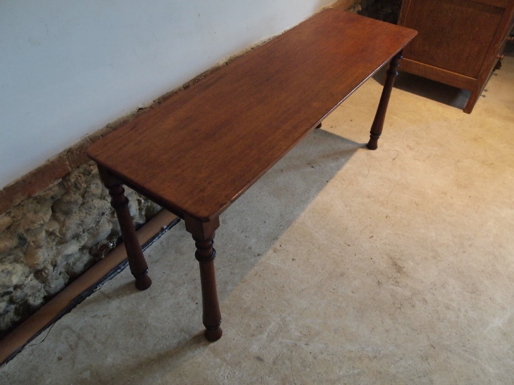 Settle bench window seat William IV Mahogany c1830 View IX