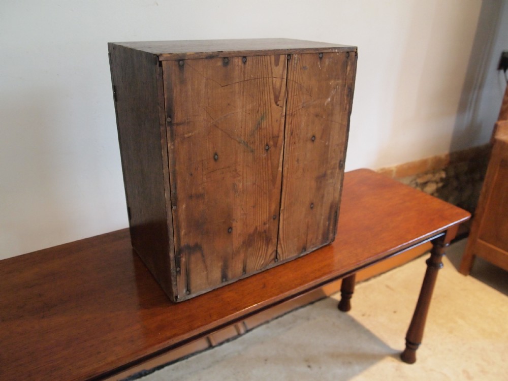 Cabinet spice cupboard George III Oak c1790 View IV