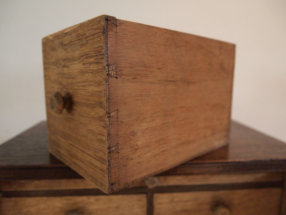 Cabinet spice cupboard George III Oak c1790 View VI
