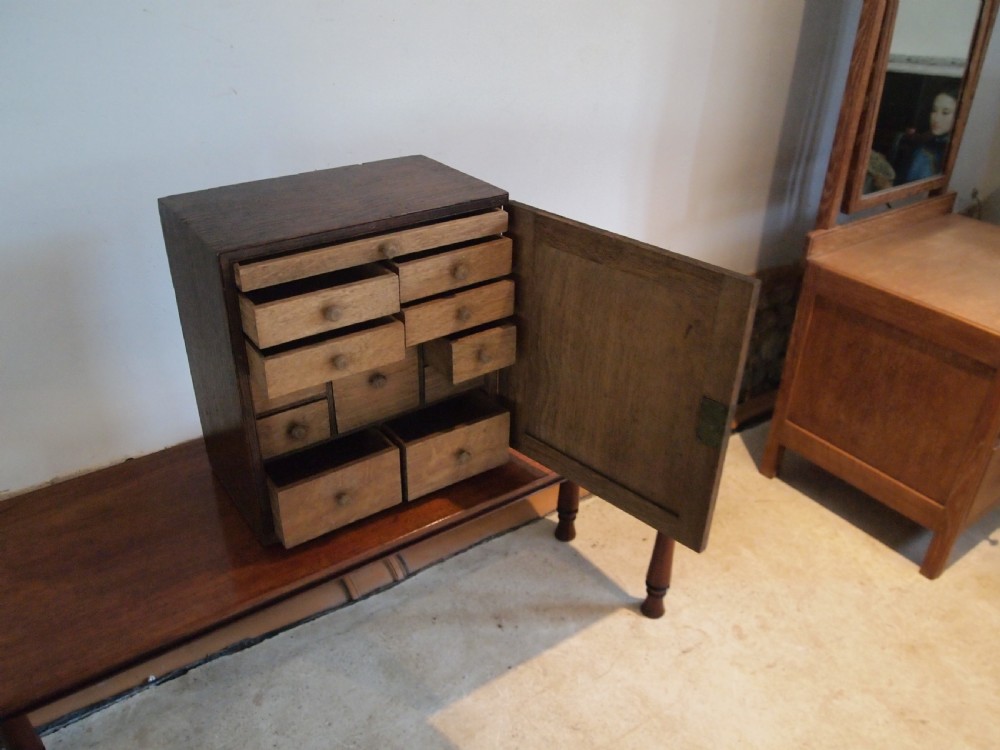 Cabinet spice cupboard George III Oak c1790 View VII
