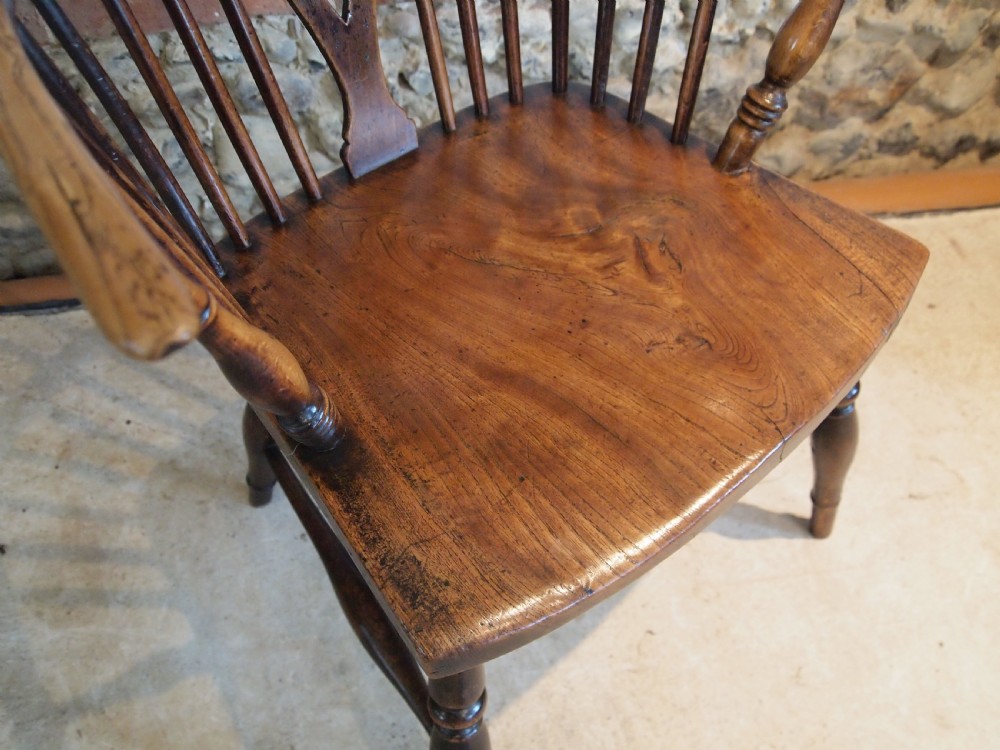 Chair Windsor wheel back Ash Elm George IV c1820 View II