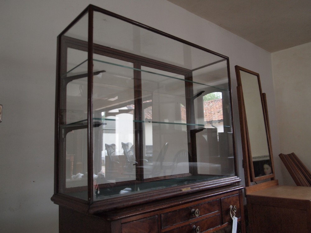 Display cabinet shop haberdashery Victorian Mahogany c1880