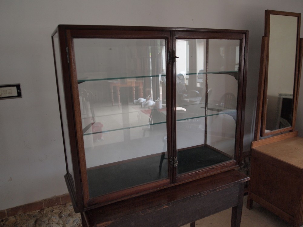Display cabinet shop haberdashery Victorian Mahogany c1880 View II