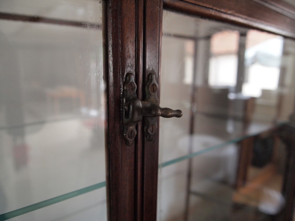 Display cabinet shop haberdashery Victorian Mahogany c1880 View III