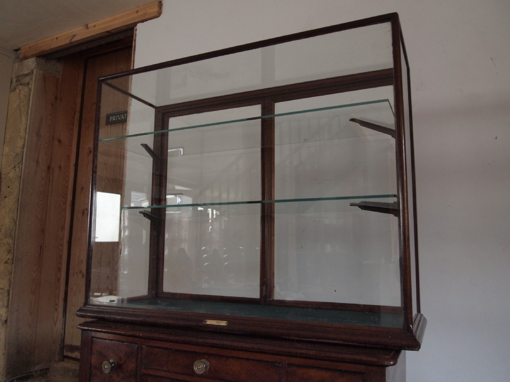 Display cabinet shop haberdashery Victorian Mahogany c1880 View X