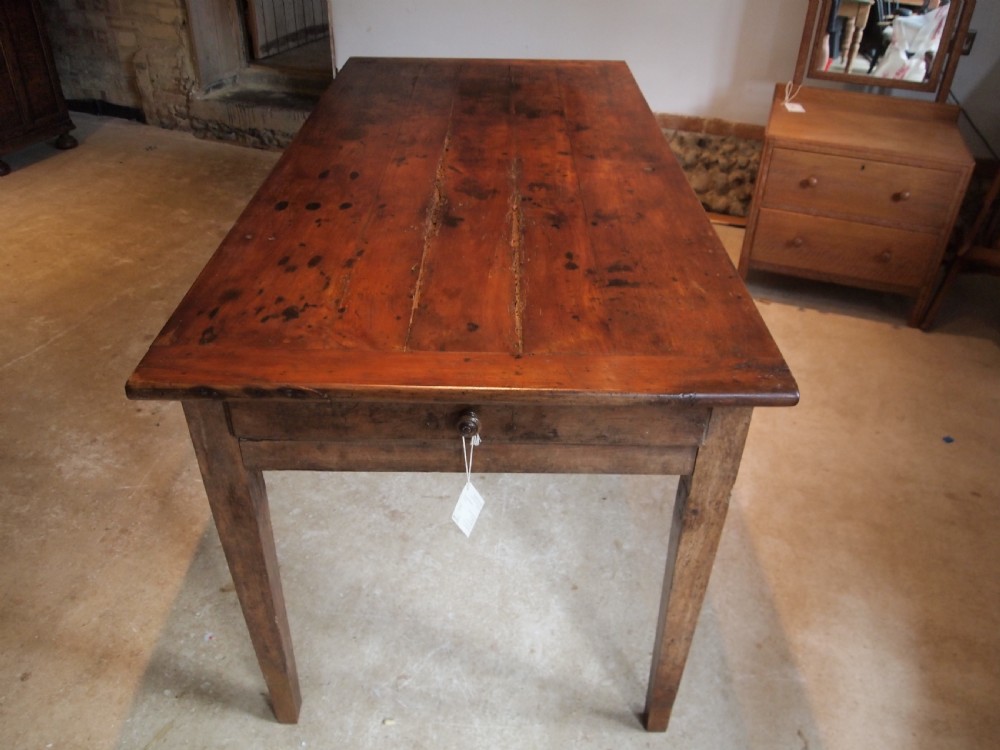 Table refectory farmhouse French Cherry wood c1780 View VI