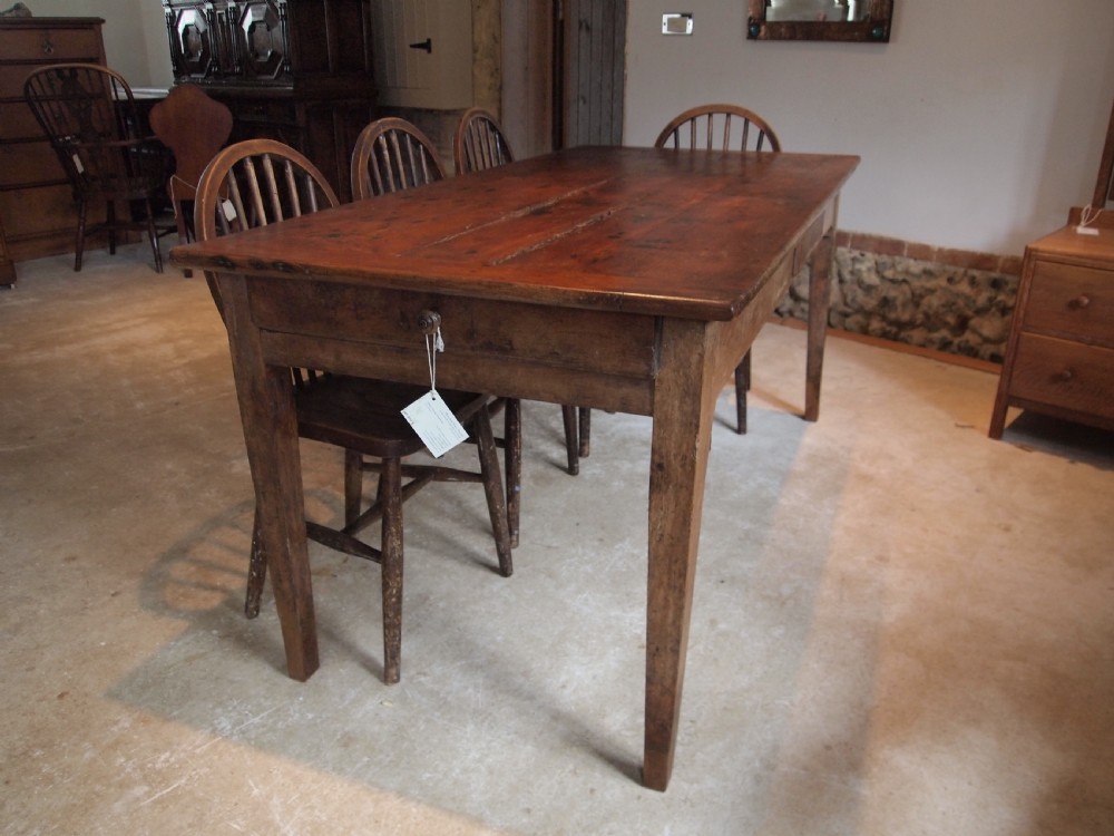 Table refectory farmhouse French Cherry wood c1780 View VIII