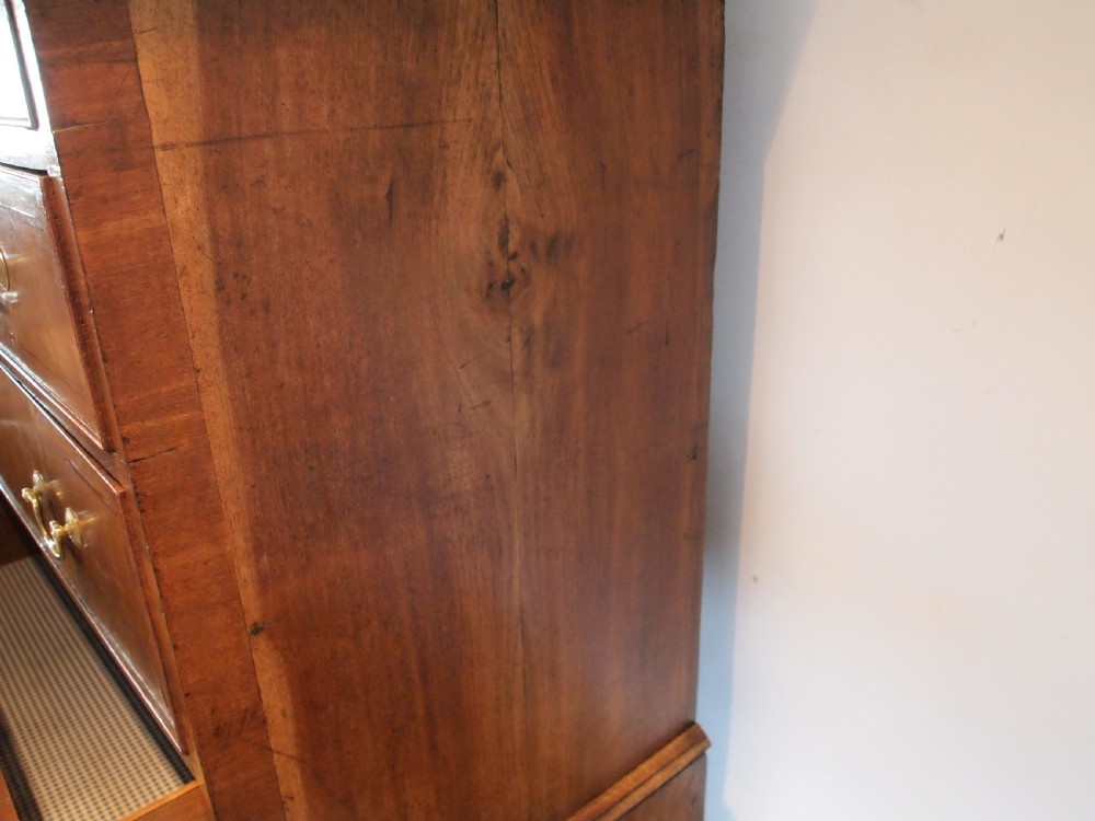 Chest on chest small fine George II Walnut c1740 View V