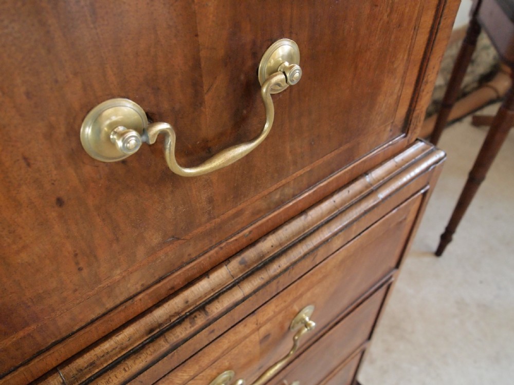 Chest on chest small fine George II Walnut c1740 View XI