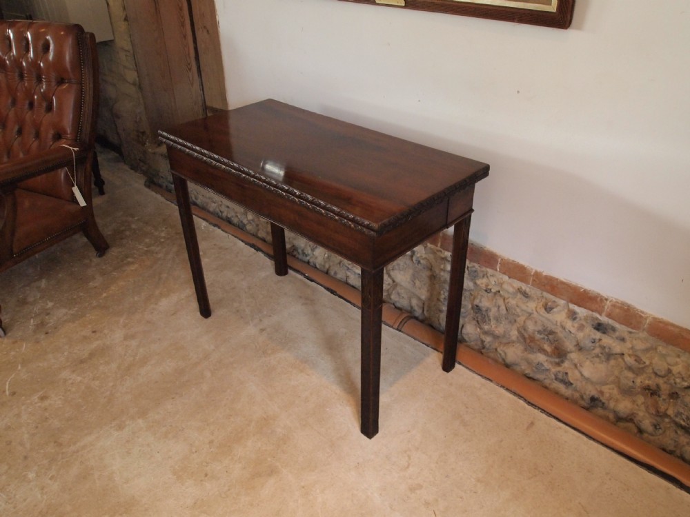 Table card hall console lamp George III Mahogany c1800