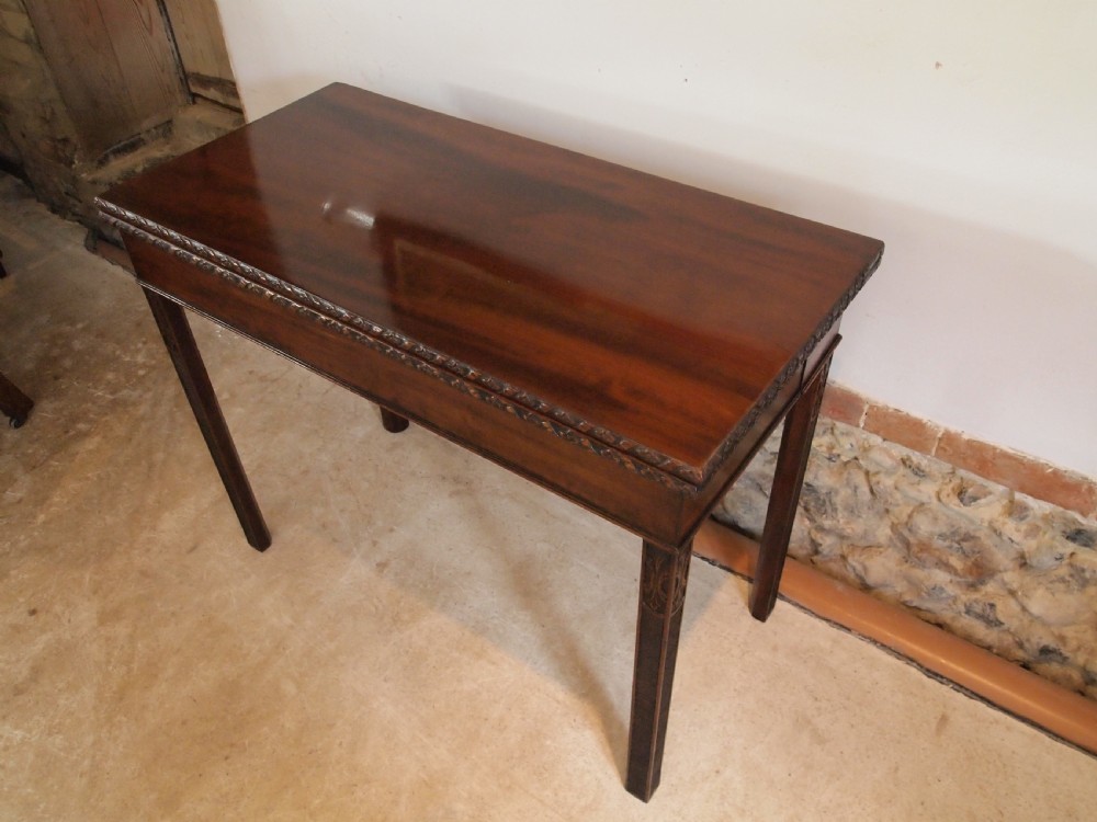 Table card hall console lamp George III Mahogany c1800 View II