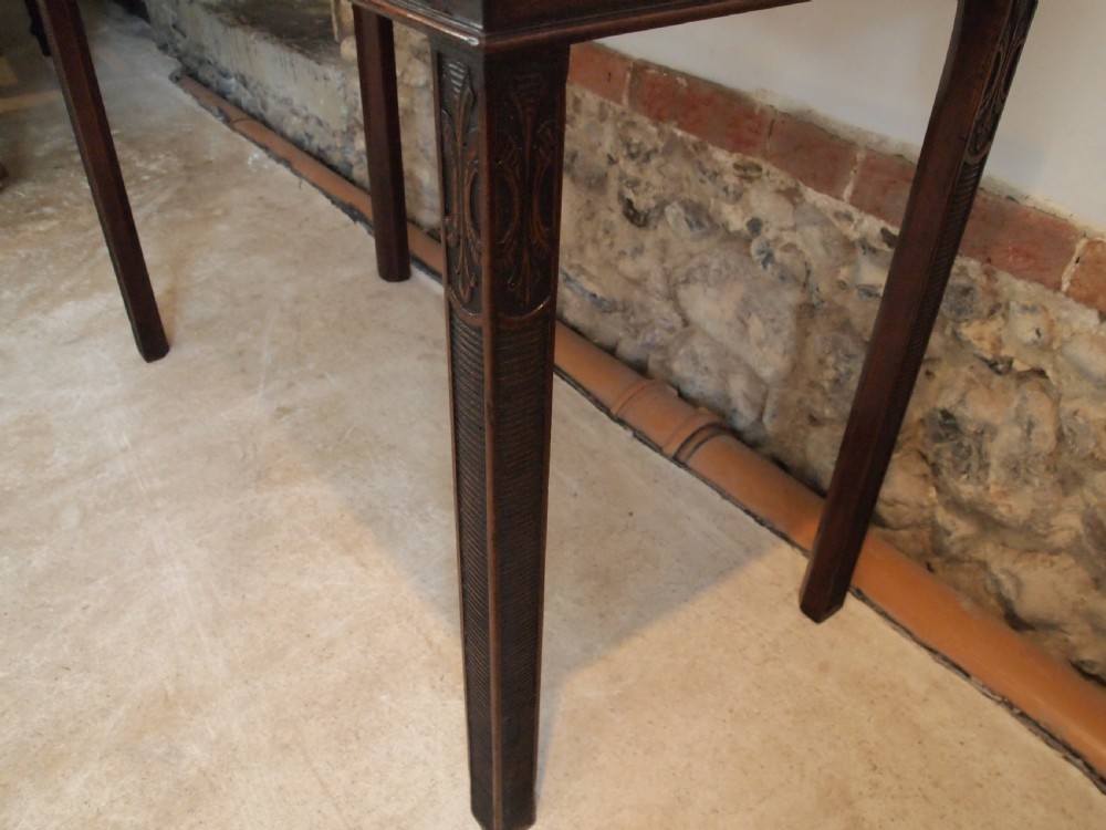 Table card hall console lamp George III Mahogany c1800 View V