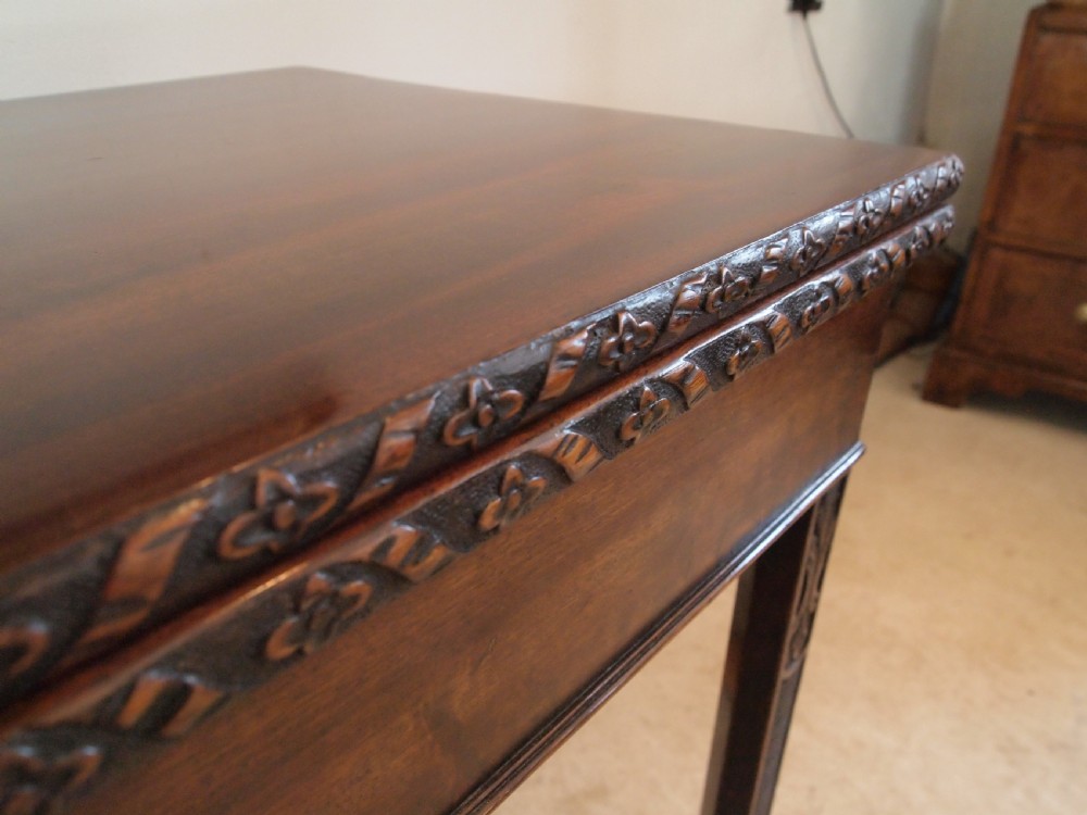 Table card hall console lamp George III Mahogany c1800 View VI
