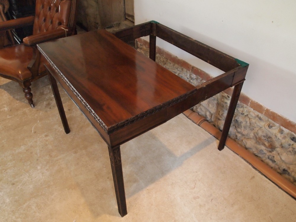 Table card hall console lamp George III Mahogany c1800 View VII