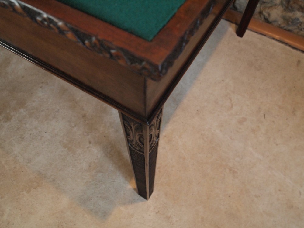 Table card hall console lamp George III Mahogany c1800 View X