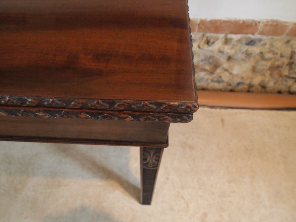 Table card hall console lamp George III Mahogany c1800 View XII
