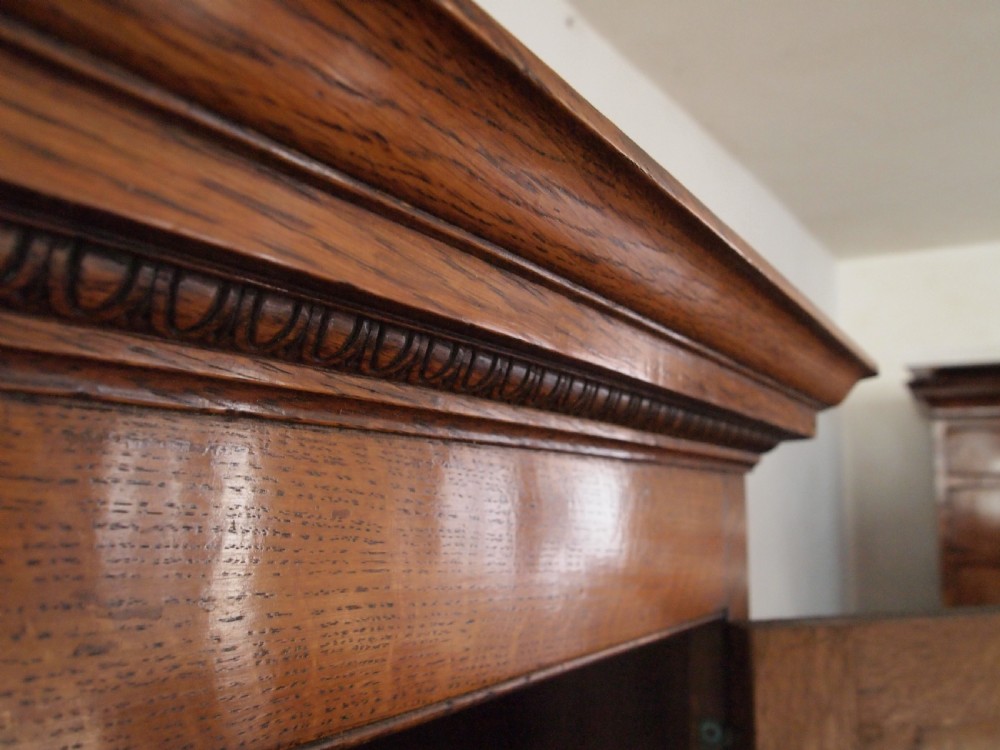 Cupboard corner Arts and Crafts Oak c1900 View V