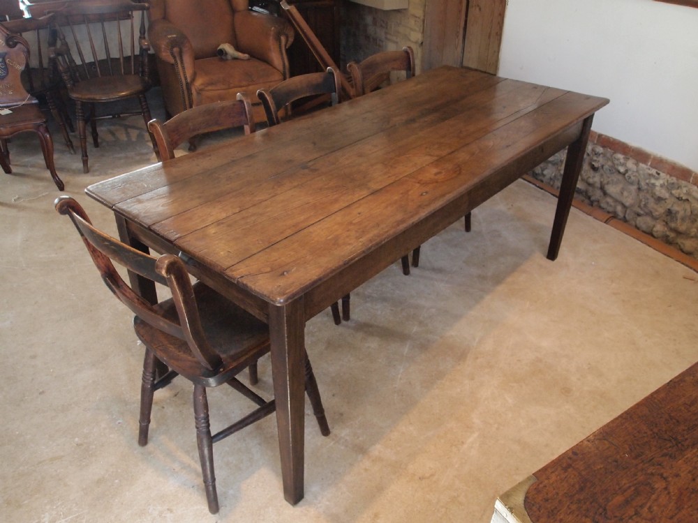 Table refectory dining farmhouse French Ash c1850 View II