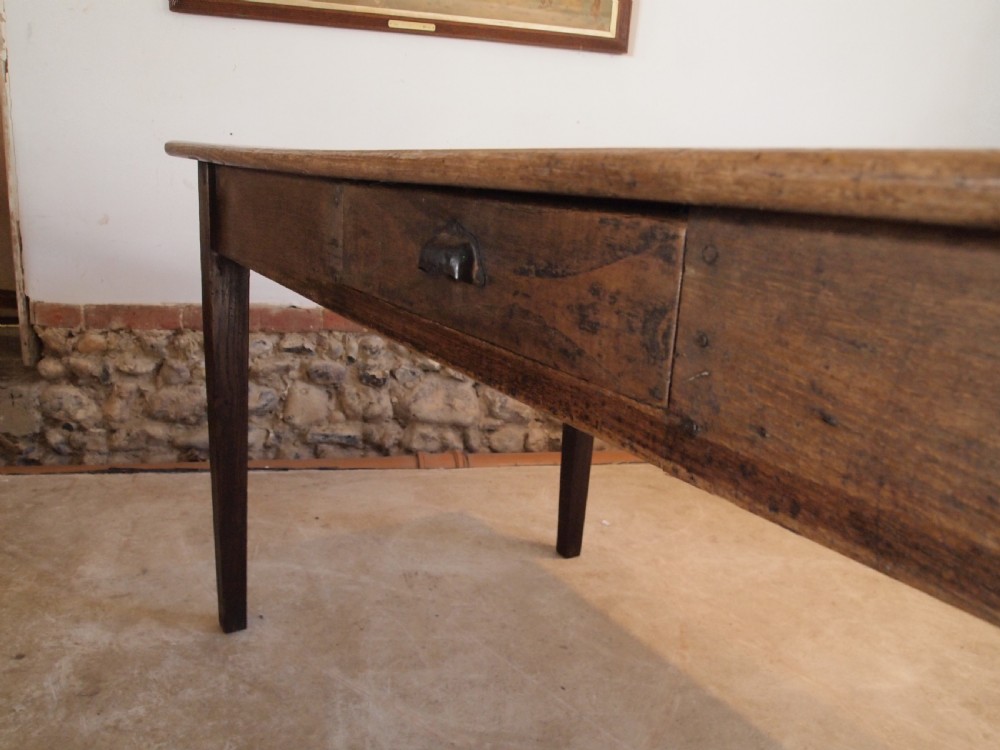 Table refectory dining farmhouse French Ash c1850 View V