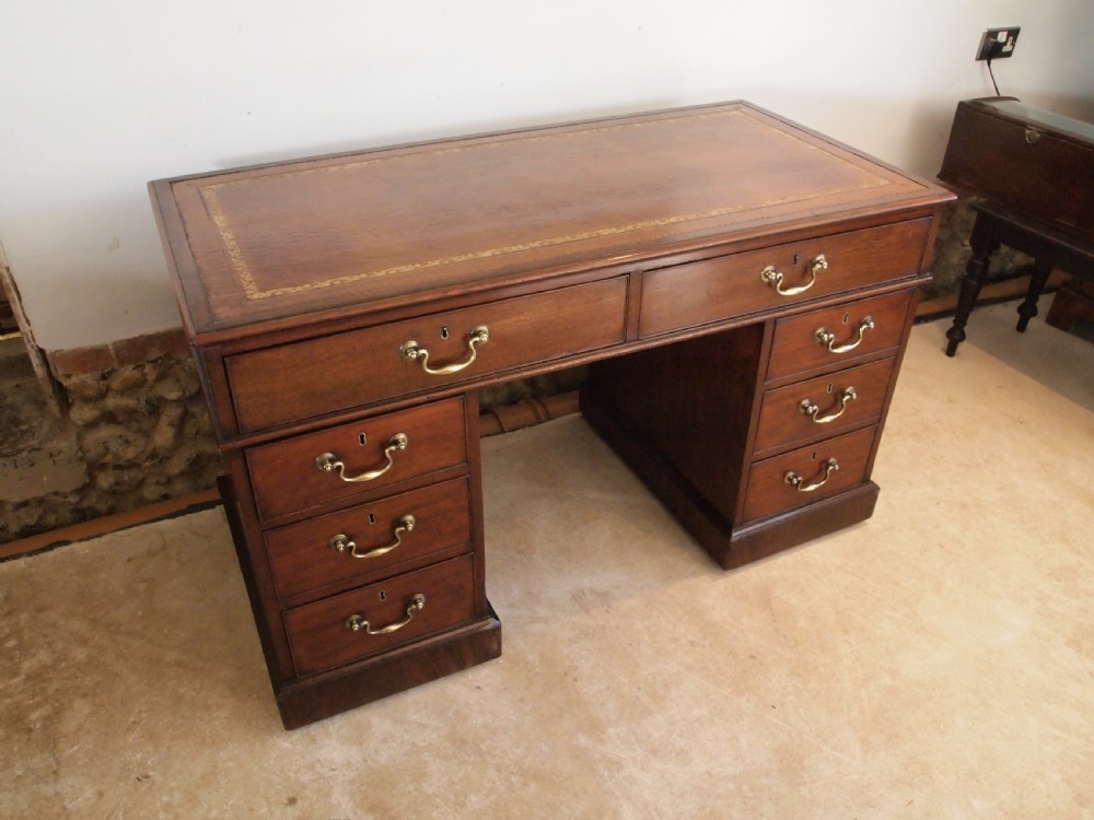 Desk very rare fine George III Mahogany c1790