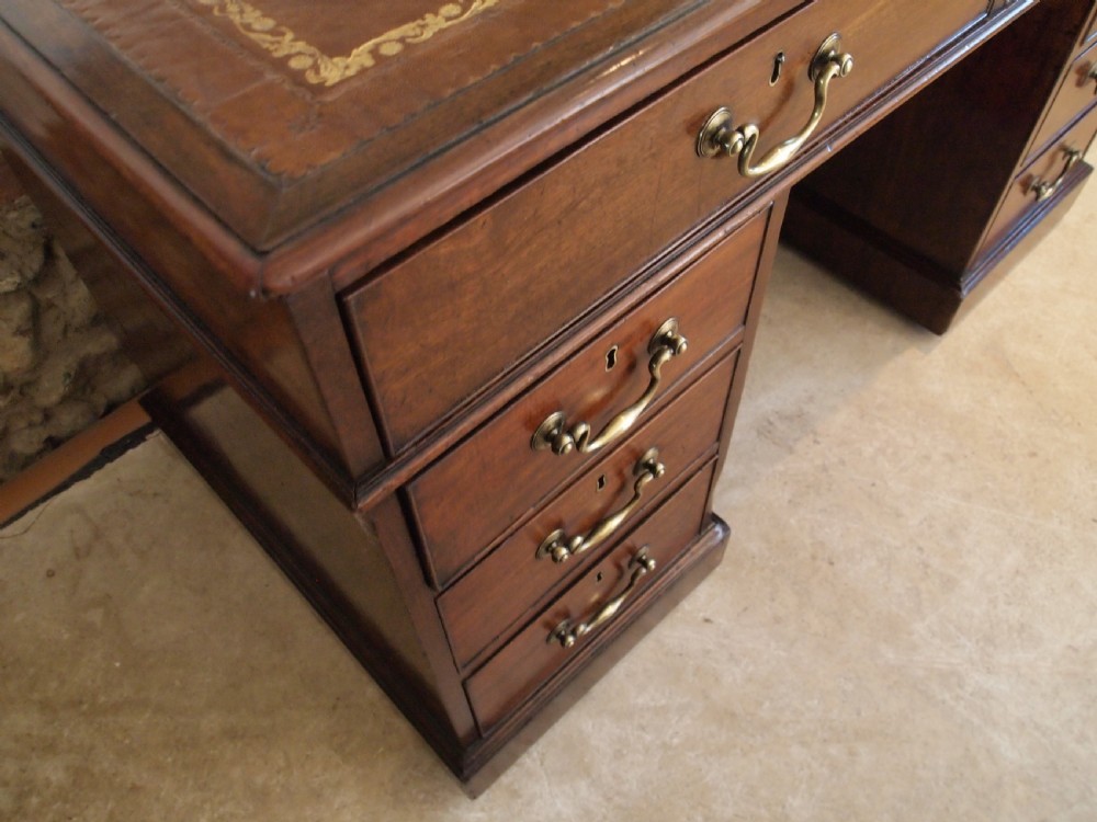 Desk very rare fine George III Mahogany c1790 View III