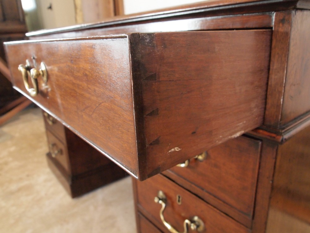 Desk very rare fine George III Mahogany c1790 View V