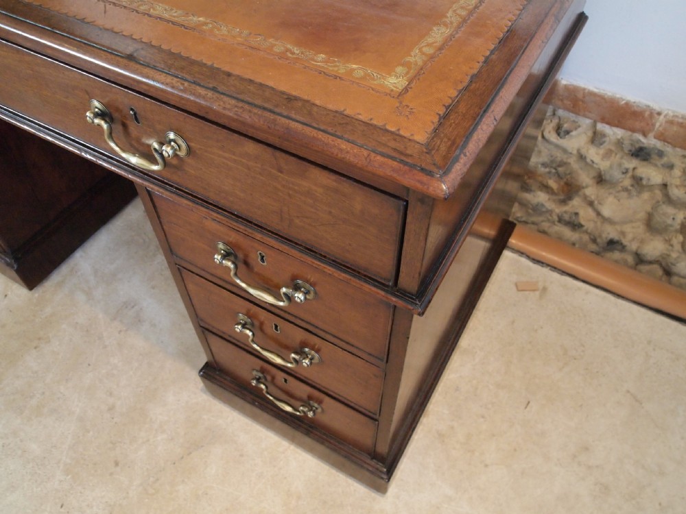 Desk very rare fine George III Mahogany c1790 View VII