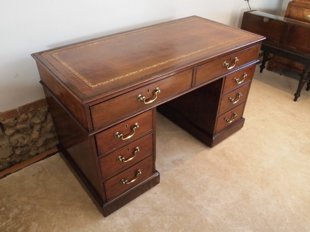 Desk very rare fine George III Mahogany c1790 View X