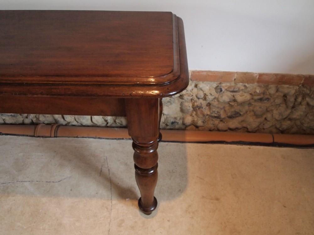 Table hall lamp console side Victorian Mahogany c1860 View II