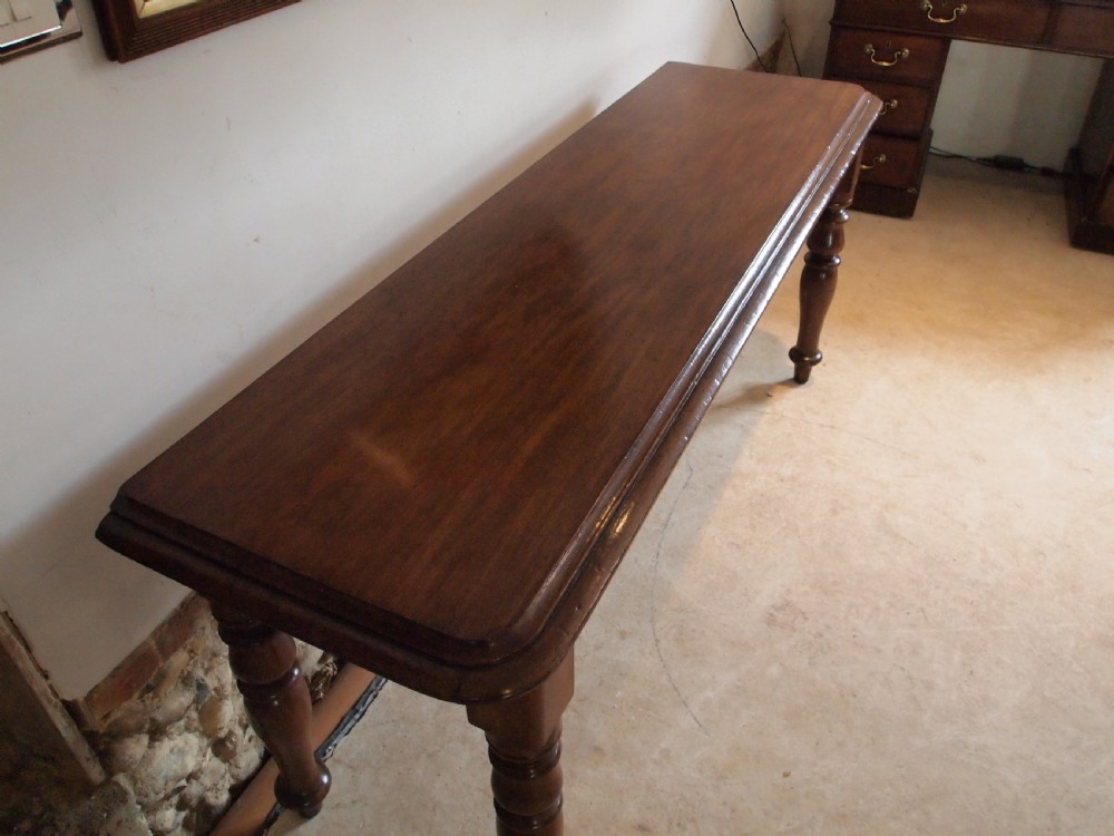 Table hall lamp console side Victorian Mahogany c1860 View V