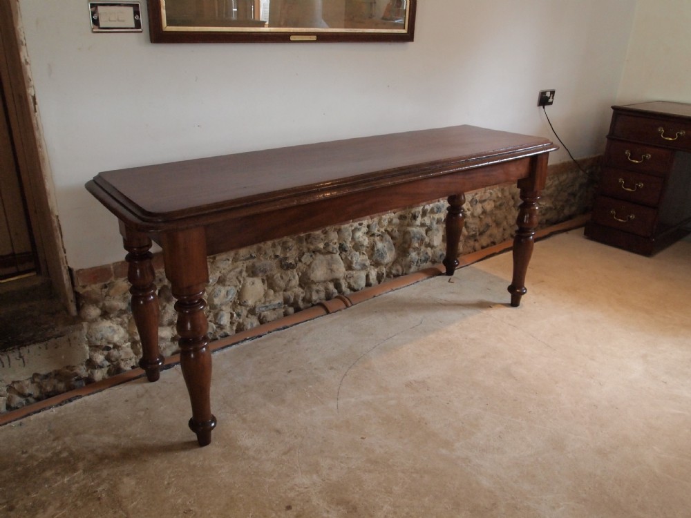 Table hall lamp console side Victorian Mahogany c1860 View IX