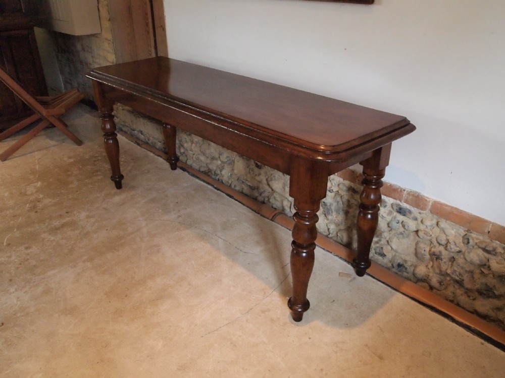 Table hall lamp console side Victorian Mahogany c1860 View X