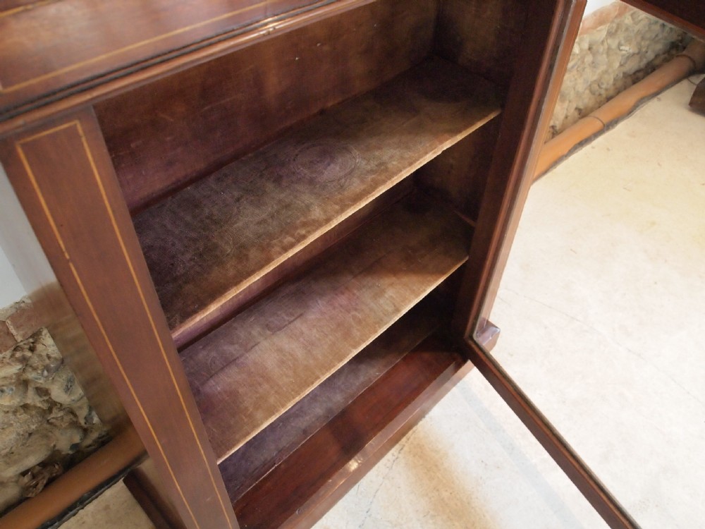 Cabinet display pier cabinet Victorian Mahogany c1880 View II