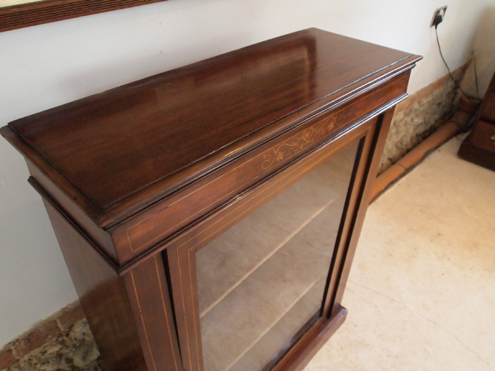 Cabinet display pier cabinet Victorian Mahogany c1880 View IV