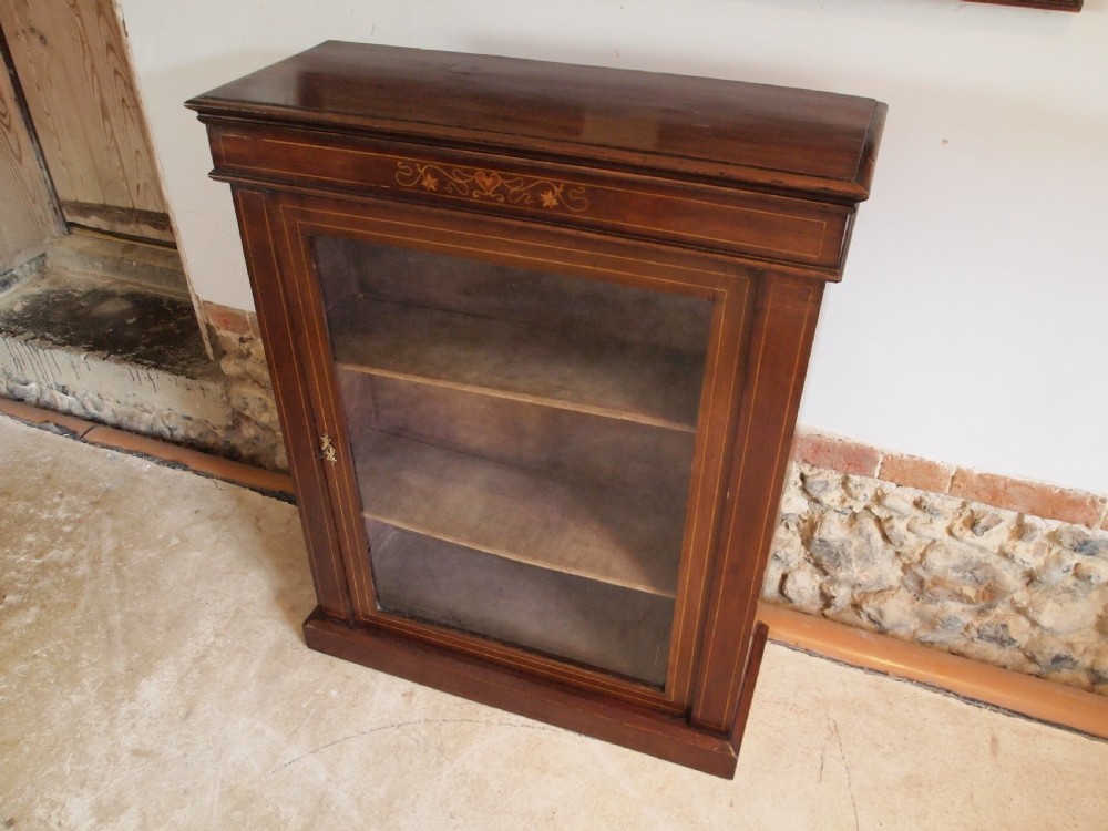 Cabinet display pier cabinet Victorian Mahogany c1880 View VI