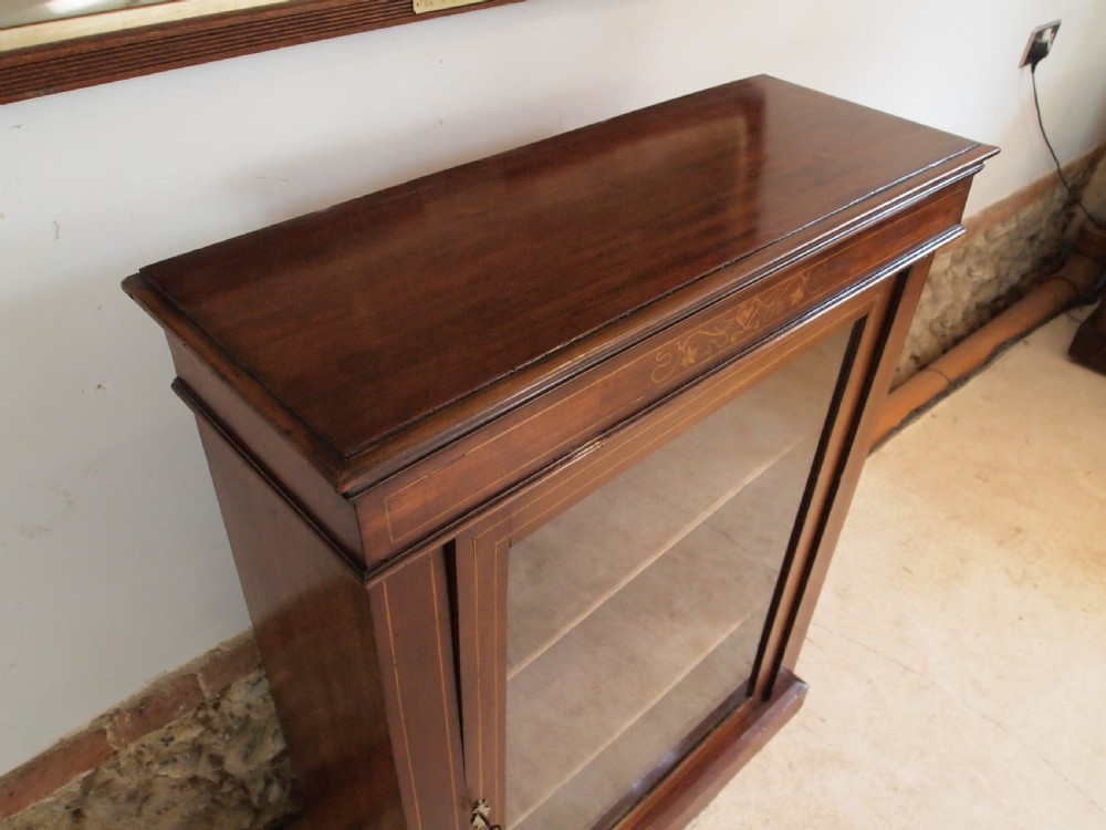 Cabinet display pier cabinet Victorian Mahogany c1880 View IX